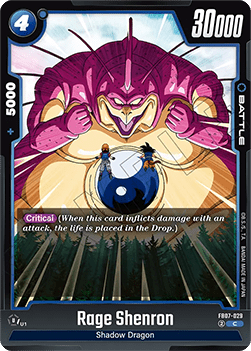 Rage Shenron (FB07-029) - Wish for Shenron [Fusion World] (Common) [FB07-029]