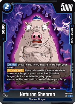 Naturon Shenron (FB07-037) - Wish for Shenron [Fusion World] (Common) [FB07-037]