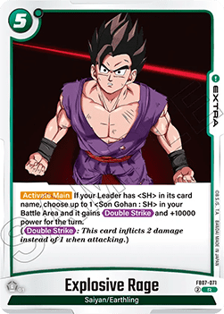 Explosive Rage (FB07-071) - Wish for Shenron [Fusion World] (Rare) [FB07-071]