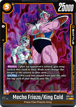 Mecha Frieza/King Cold (FB07-092) - Wish for Shenron [Fusion World] (Rare) [FB07-092]