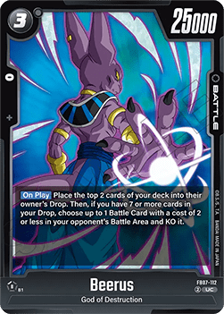 Beerus (FB07-112) - Wish for Shenron [Fusion World] (Uncommon) [FB07-112]