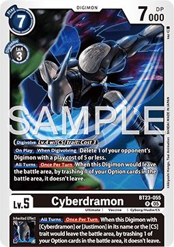 Cyberdramon (BT23-055) - Hackers' Slumber (Rare) [BT-23-055]