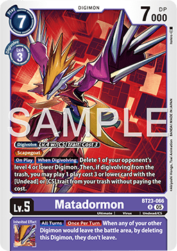 Matadormon (BT23-066) - Hackers' Slumber (Rare) [BT-23-066]