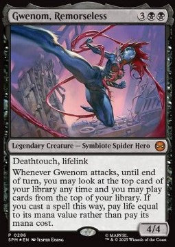 Gwenom, Remorseless (V.2) - Magic: The Gathering | Marvel's Spider-Man: Promos (Mythic) [PSPM-286]