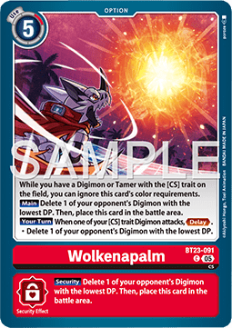 Wolkenapalm (BT23-091) - Hackers' Slumber (Common) [BT-23-091]