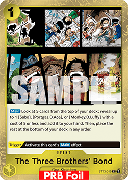 The Three Brothers' Bond (ST13-019) (V.2) - The Best Vol.2 (Common) [PRB02-ST13-019]