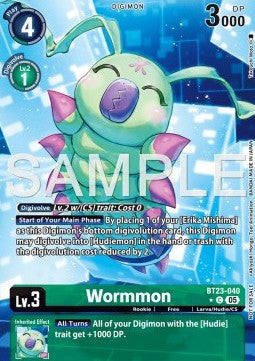 Wormmon (BT23-040) - Promos: Hackers' Slumber (Alternative Art) [BT-23P-BT23-40]