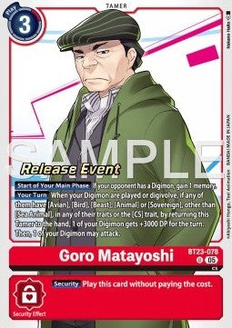 Goro Matayoshi (BT23-078) - Promos: Hackers' Slumber (Alternative Art) [BT-23P-BT23-078]