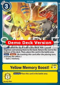 Yellow Memory Boost! (P-037) - Digimon Demo Decks (Alternative Art) [DD-P-037]