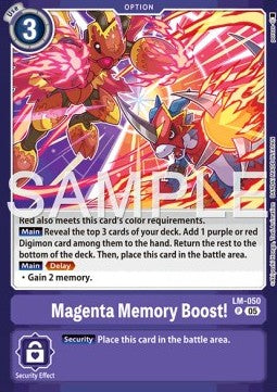 Magenta Memory Boost! (LM-050) - Premium Bandai Products (Promo) [PB-XX-LM-050]