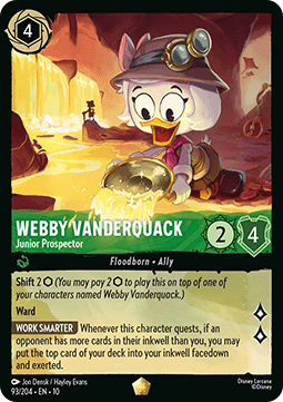 Webby Vanderquack - Junior Prospector (V.1) - Whispers in the Well (Legendary) [10WHI-093]