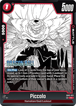 Piccolo (SB02-013) - Manga Booster 02 [Fusion World] (Common) [SB02-013]