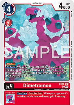 Dimetromon (BT24-012) - Time Stranger (Uncommon) [BT-24-012]