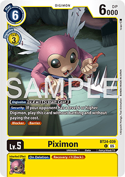 Piximon (BT24-039) - Time Stranger (Common) [BT-24-039]
