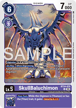 SkullBaluchimon (BT24-075) - Time Stranger (Uncommon) [BT-24-075]