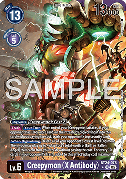 Creepymon (X Antibody) (BT24-078) (V.2) - Time Stranger (Alternative Art) [BT-24-078]