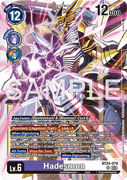 Hadesmon (BT24-079) (V.1) - Time Stranger (Super Rare) [BT-24-079]