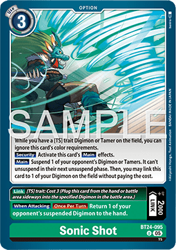 Sonic Shot (BT24-095) - Time Stranger (Uncommon) [BT-24-095]