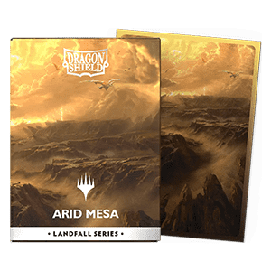 100 Dragon Shield Sleeves - Matte Dual Landfall Series "Arid Mesa" - Magic the Gathering Products