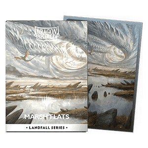 100 Dragon Shield Sleeves - Matte Dual Landfall Series "Marsh Flats" - Magic the Gathering Products