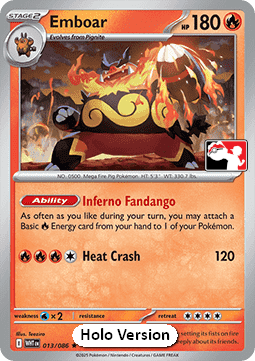 Emboar - Play! Pokémon Prize Pack Series Eight (Prize Pack Series) [PPS8-WHT 013]