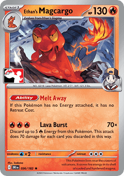 Ethan's Magcargo - Play! Pokémon Prize Pack Series Eight (Prize Pack Series) [PPS8-DRI 036]