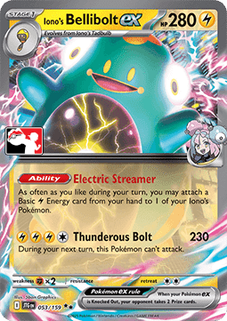 Iono's Bellibolt ex - Play! Pokémon Prize Pack Series Eight (Prize Pack Series) [PPS8-JTG 053]