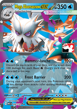 Mega Abomasnow ex - Play! Pokémon Prize Pack Series Eight (Prize Pack Series) [PPS8-MEG 036]