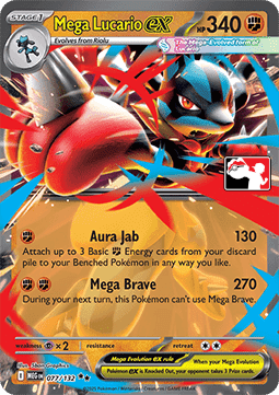 Mega Lucario ex - Play! Pokémon Prize Pack Series Eight (Prize Pack Series) [PPS8-MEG 077]