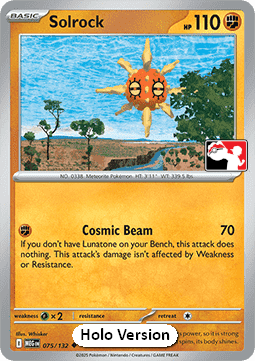 Solrock - Play! Pokémon Prize Pack Series Eight (Prize Pack Series) [PPS8-MEG 075]