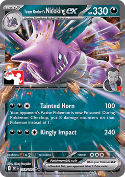 Team Rocket's Nidoking ex - Play! Pokémon Prize Pack Series Eight (Prize Pack Series) [PPS8-DRI 119]