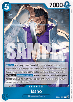 Issho (EB04-022) (V.1) - The Azure Sea's Seven (Rare) [OP14-EB04-022]