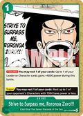 Strive to Surpass me, Roronoa Zoro!!! (OP14-036) - The Azure Sea's Seven (Common) [OP14-036]
