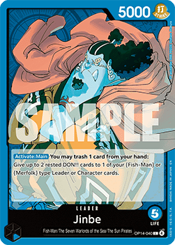 Jinbe (OP14-040) (V.1) - The Azure Sea's Seven (Leader) [OP14-040]