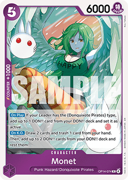 Monet (OP14-074) - The Azure Sea's Seven (Rare) [OP14-074]