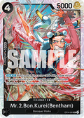 Mr.2.Bon.Kurei(Bentham) (OP14-091) (V.1) - The Azure Sea's Seven (Super Rare) [OP14-091]