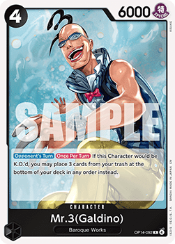 Mr.3(Galdino) (OP14-092) - The Azure Sea's Seven (Rare) [OP14-092]