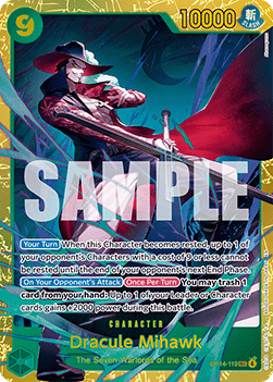 Dracule Mihawk (OP14-119) (V.1) - The Azure Sea's Seven (Secret Rare) [OP14-119]