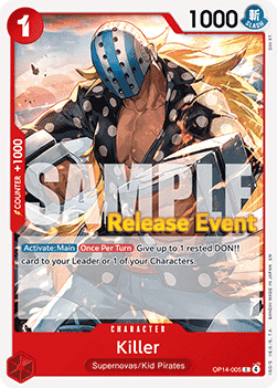 Killer (OP14-005) - Promos: The Azure Sea's Seven (Common) [OP14P-005]