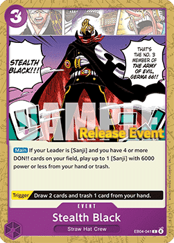 Stealth Black (EB04-041) - Promos: The Azure Sea's Seven (Common) [OP14P-EB04-041]