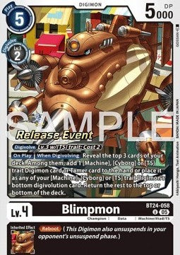 Blimpmon (BT24-058) - Promos: Time Stranger (Alternative Art) [BT-24P-BT24-058]