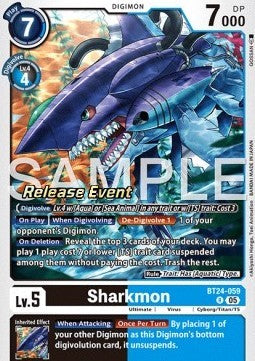 Sharkmon (BT24-059) - Promos: Time Stranger (Alternative Art) [BT-24P-BT24-059]