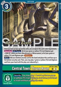 Central Town: Throne Room (BT24-094) - Promos: Time Stranger (Alternative Art) [BT-24P-BT24-094]