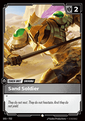 Sand Soldier - Spiritforged (Common) [SFD-T02]