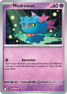 Misdreavus - Ascended Heroes (Common) [ASC-085]