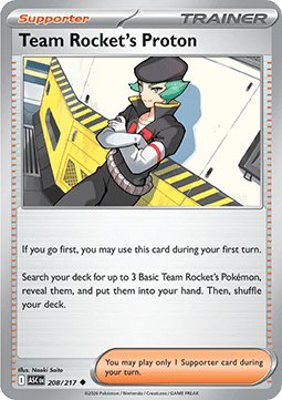 Team Rocket's Proton - Ascended Heroes (Uncommon) [ASC-208]