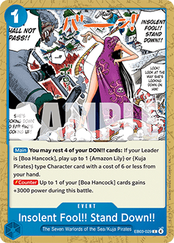 Insolent Fool!! Stand Down!! (EB03-029) (V.1) - Heroines Edition (Common) [EB03-029]