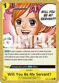 Will You Be My Servant? (EB03-060) (V.1) - Heroines Edition (Common) [EB03-060]