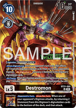 Destromon (BT21-060) - Special Tournament Promos (Alternative Art) [STP-BT21-060]