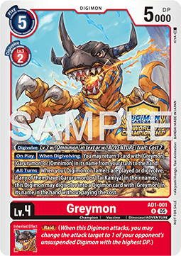 Greymon (AD1-001) - Championship 2026 Promos (Alternative Art) [CP26-AD1-001]